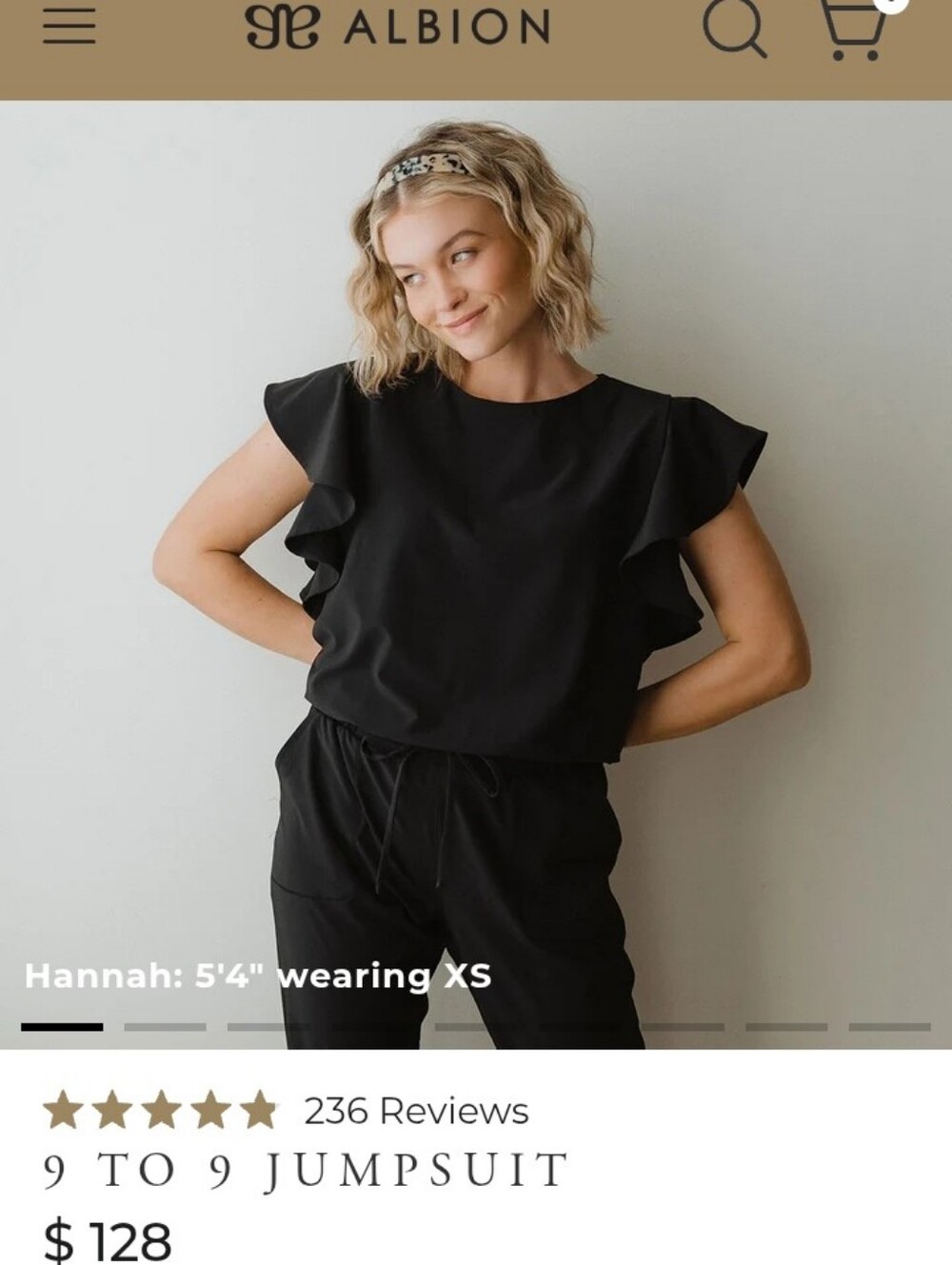 EUC ALBION 9 to 9 jumpsuit